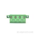 blocos terminais Pluggable 4P fêmea do passo de 7.62mm